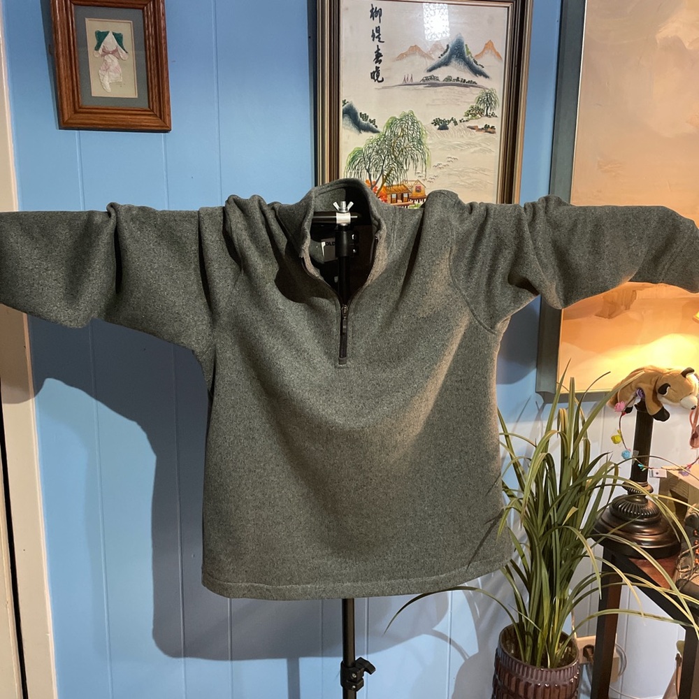 Old Navy Men's Charcoal Zip-Up Sweater